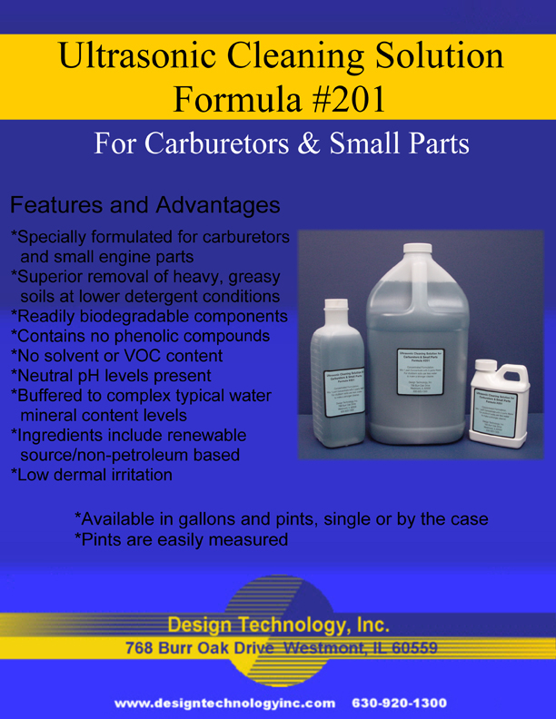 Ultrasonic Cleaning Solution (1-Gallon) Part # DTI-202G - Equipment &  Engine Training Council